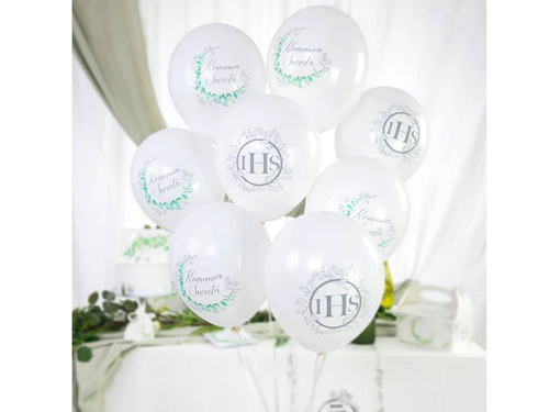 Set of balloons for the First Holy Communion - 30 cm - 6 pcs.