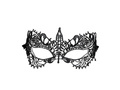 Maska karnawałowa koronkowa czarna - 1 szt.