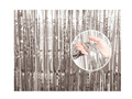 Curtain - silver metallic door curtain - 90 cm x 240 cm