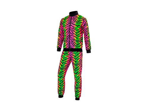 Strój imprezowy - neonowy rave zebra