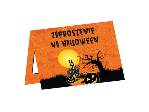 Haunted House Halloween invitations - 6 pcs.