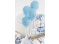Balony lateksowe na Chrzest Święty błękitne - 33 cm - 6 szt.