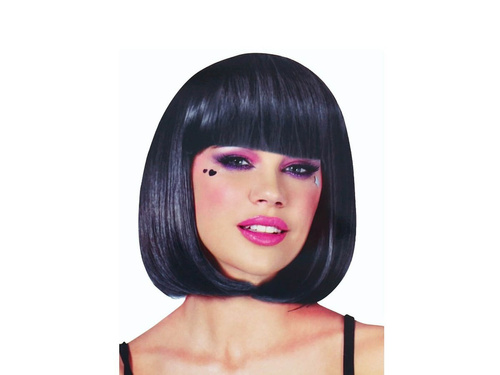 Bob wig black - 1 piece.