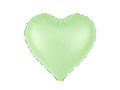 Balon foliowy Serce pistacjowe - 45 cm - 1 szt.