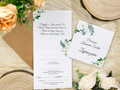 Comunion invitation card & envelope - 6 pcs