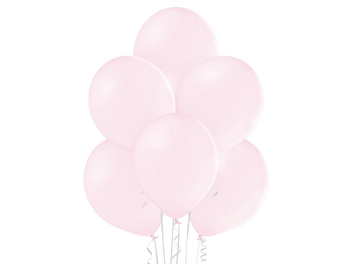 Balony lateksowe pastelowe jasnoróżowe - średnie - 100 szt.
