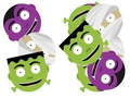 Double-sided decoration Monsters - 12 pcs.
