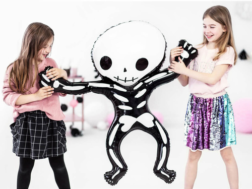 Halloween skeleton foil balloon - 84 cm x 100 cm - 1 pc.