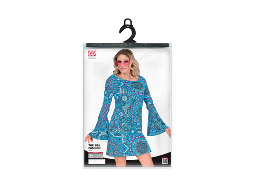 Strój Hipiski z Lat 60. - niebieska mandala