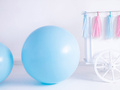 Giant balloon 1 m in diameter - pastel blue.