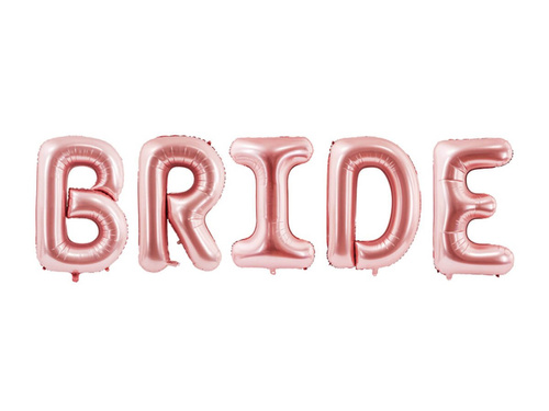 Bride pink gold foil balloon 280 x 86 cm