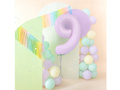 Number 9 Lilac Foil Balloon - 100 cm - 1 pc