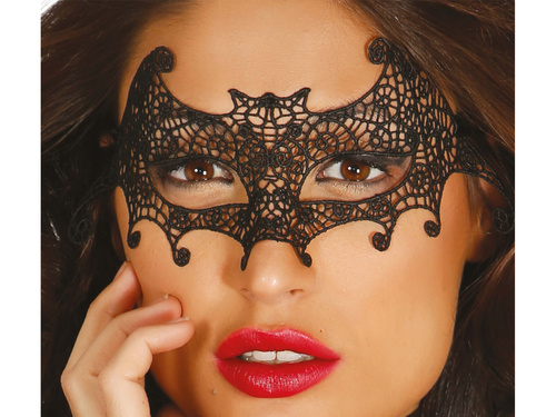 Carnival mask black bat - 1 pc