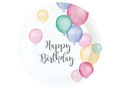 Birthday plates Balloons - 18 cm - 8 pcs.