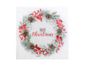 Merry Christmas napkins - red - 33 cm - 20 pcs.