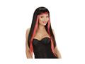 Czarno-czerwona peruka Gothic Glam