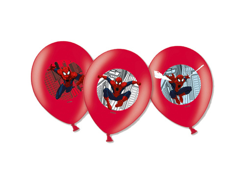 Balony urodzinowe Spiderman - 6 szt.