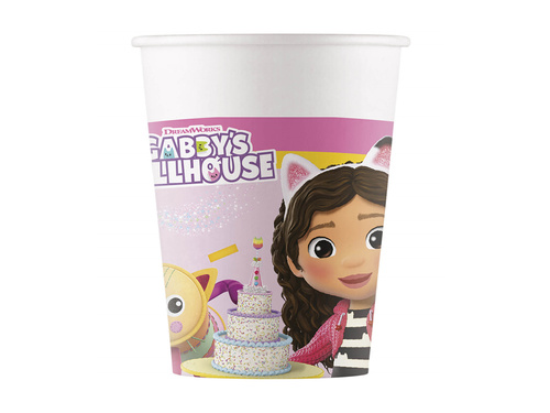 Gabi's cat house birthday cups - 200 ml - 8 pcs.