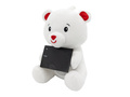 2-in-1 plush toy balloon weight polar bear with loop - 21 cm - 170g