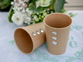 Brown cups - 10 pcs.