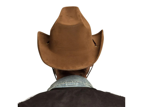 Leather cowboy hat