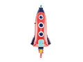Foil balloon Rocket - 44 x 115 cm - 1 pc.