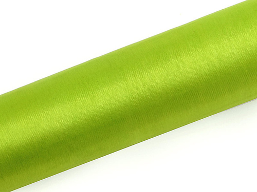 Organza plain light green - 16 cm x 9 meters