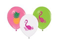 Birthday balloons Flamingos and Pineapples - 30 cm - 5 pcs.