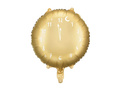 Gold Clock foil balloon - 35 cm - 1 pc.