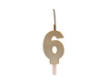 Gold Candle no 6 - 1 pc
