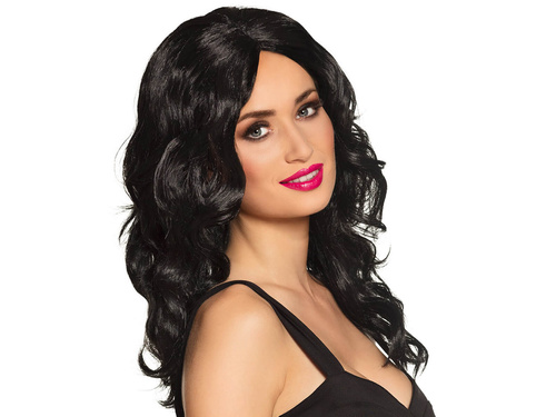 Black curly Wig - 1 pc