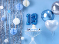 Blue ball hanging decoration - 20 cm - 1 pc.
