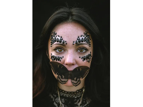 Adhesive face jewellery