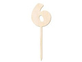 Wooden cake topper 6 - 12 cm