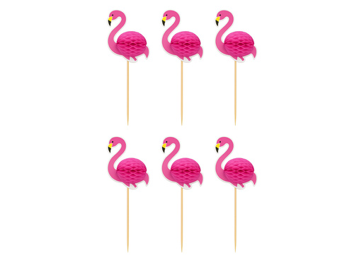 Pikery koktajlowe Flamingi - 10 szt.