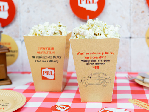 PRL popcorn boxes - 6 pcs.