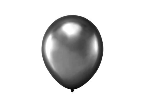 Black chrome latex balloons - 13 cm - 20 pcs.