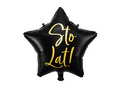 Foil star balloon Happy Birthday! black - 40 cm - 1 pc.