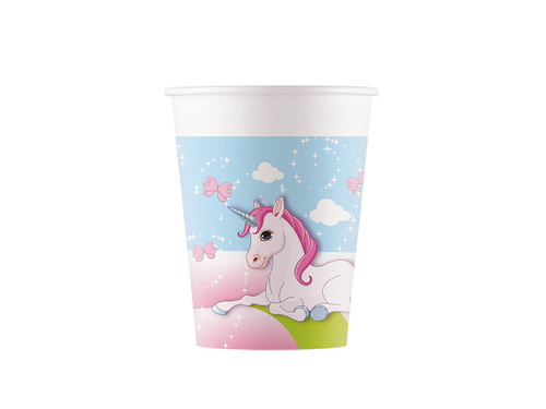 Unicorn birthday cups - 200 ml - 8 pcs.