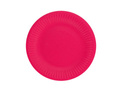 Talerzyki papierowe ciemnoróżowe - 18 cm - 6 szt.