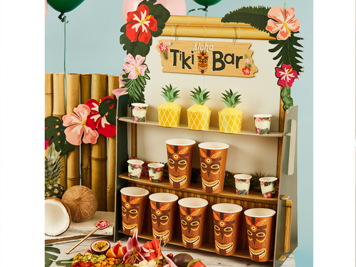 Zestaw dekoracji na babeczki Ananas - 20 szt.