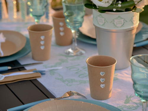 Brown cups - 10 pcs.