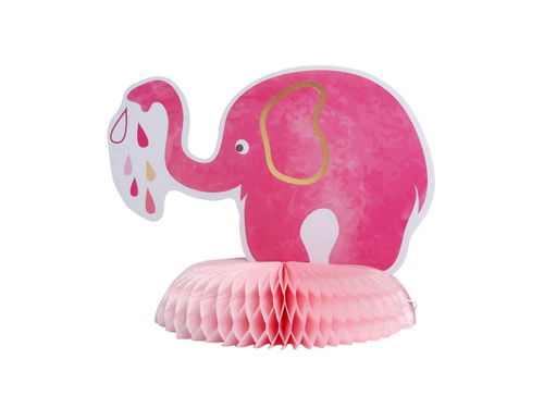 Table decoration Elephant pink - 18 cm - 1 pc.