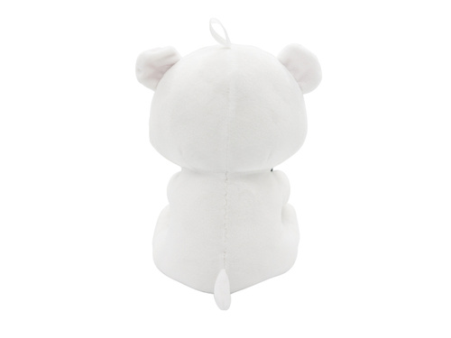 2-in-1 plush toy balloon weight polar bear with loop - 21 cm - 170g