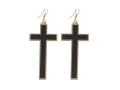 Ruby Bat Clip Earrings