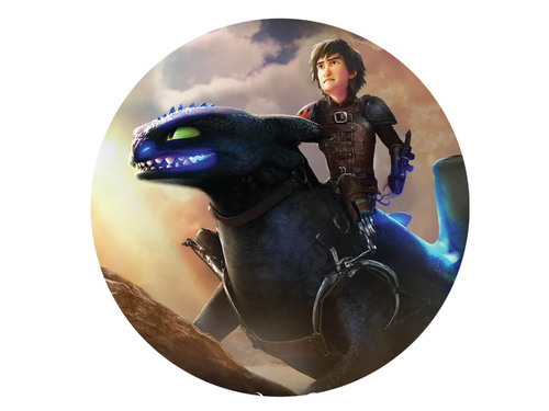 Decorative cake wafer How to Train Your Dragon 3 - 20 cm