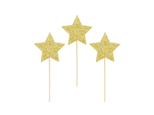 Stars Cupcake Decorations - 6 pcs
