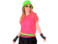 Fishnet shirt neon pink