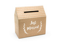Box for envelopes with wishes, gifts Just Married - 1 pc.