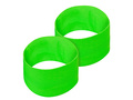 Pair of neon green wristbands